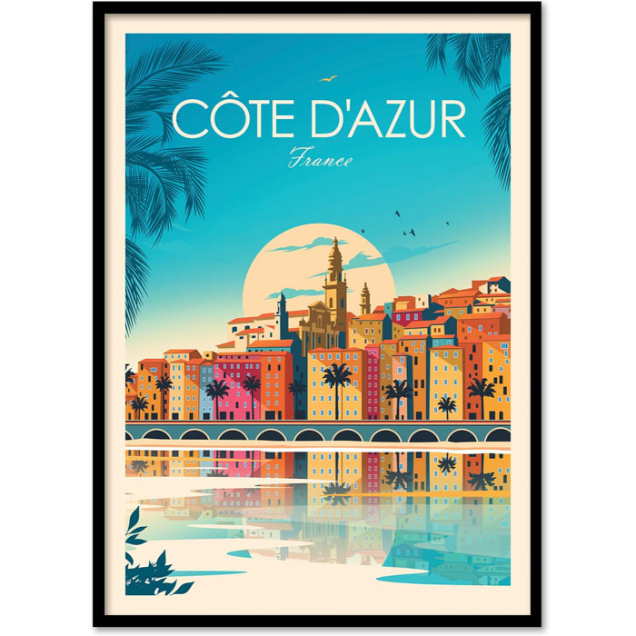 Affiche - Cote d'Azur France - Studio Inception