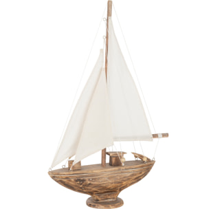 J-Line décoration Voilier Noa - bois - marron - medium