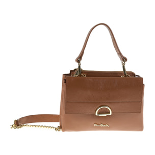 Borsa a spalla da donna Made in Italy - Modello Solara Lux - 100% pelle - 21.0 x 16.0 x 6.5 cm