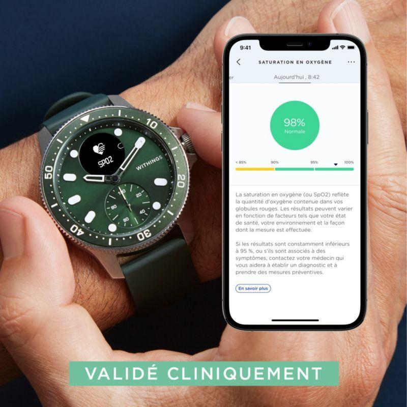 Montre santé WITHINGS Scanwatch horizon vert