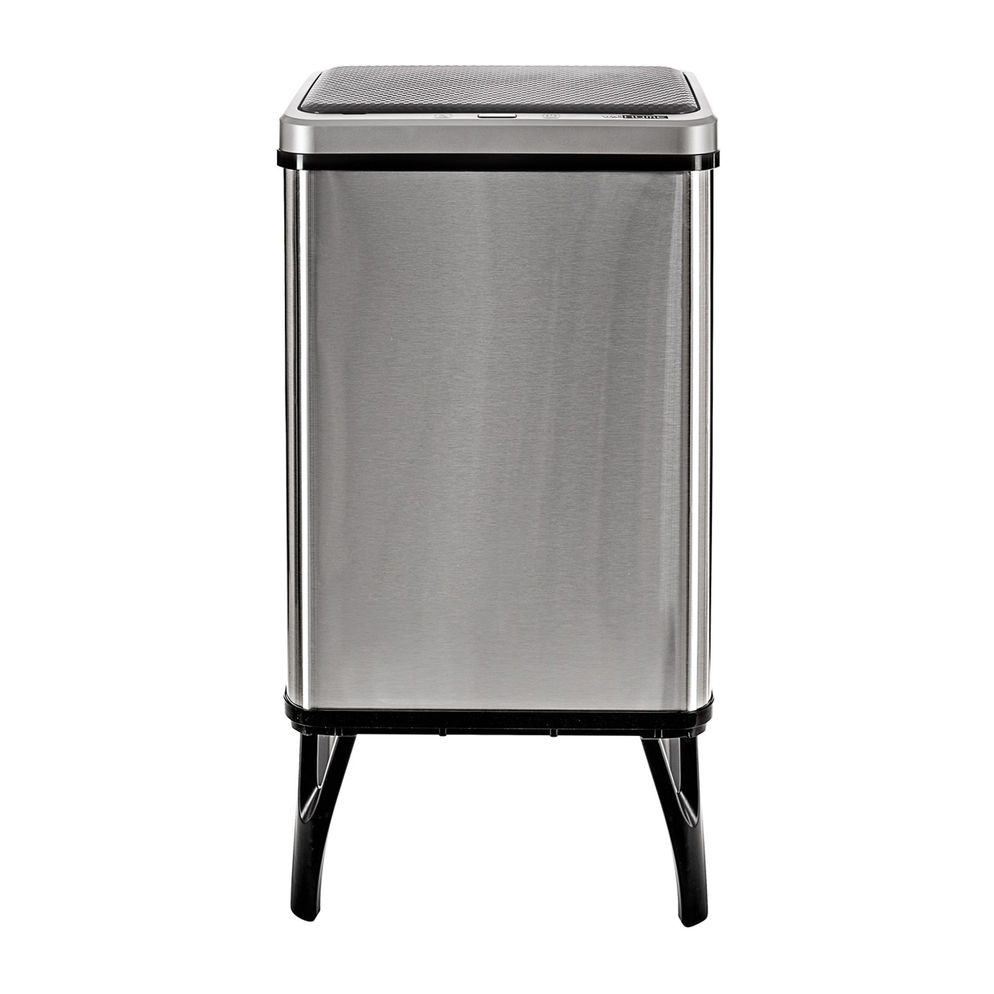 Well home - cubo de basura inteligente con apertura automática y contacto manual de 40l, 35,5x26x71,5cm color gris.