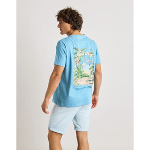 Camiseta Manga Corta Azul - Villagator