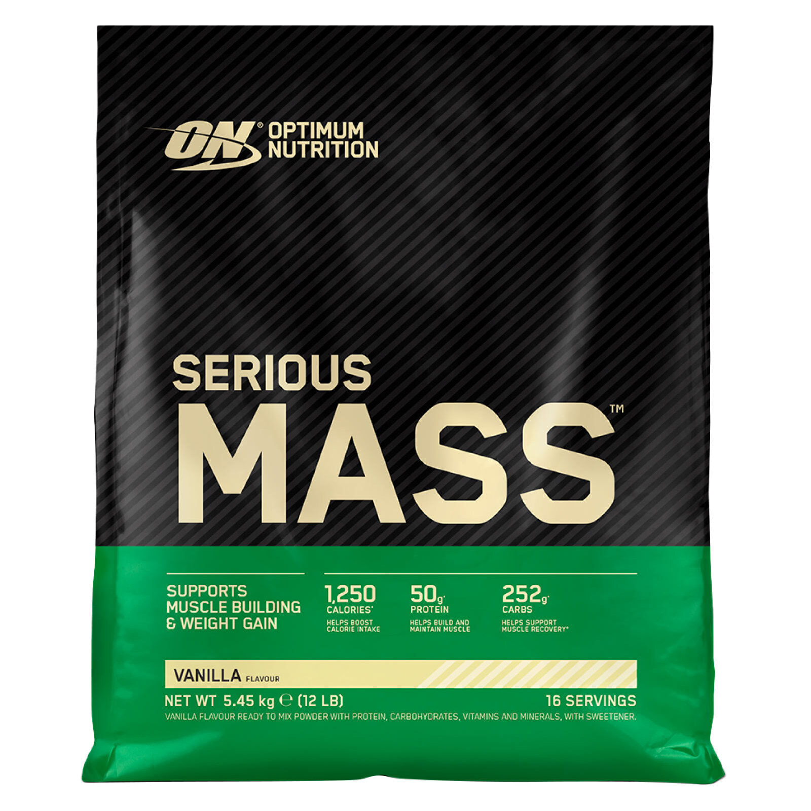 Serious Mass Proteine Whey in Polvere per Sviluppo Muscolare alla Vaniglia - Busta da 5,45Kg