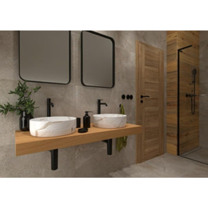 SAT Infinitio DESIGN 39x39 cm lavabo mat sans trou pour robinet (SATINF3939MR)