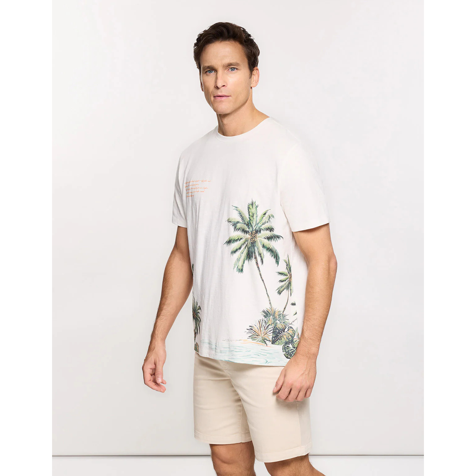 Camiseta Manga Corta Off White - Palmzone