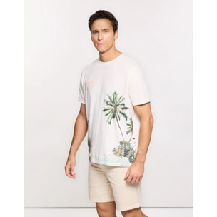 Camiseta Manga Corta Off White - Palmzone