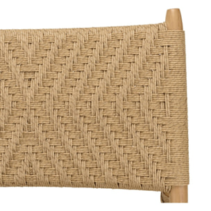 VALERIA - Lot de 2 fauteuils lounge jardin teck rotin synthétique relief