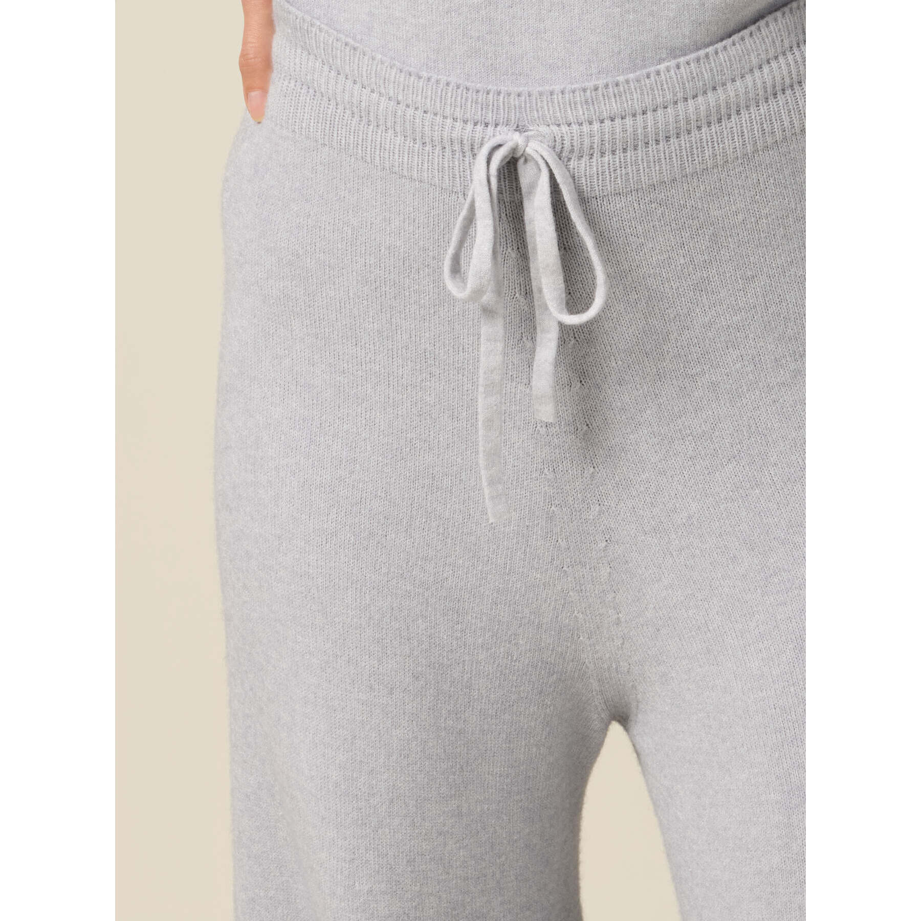 Oltre - Pantalones palazzo de punto - Gris