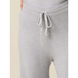 Oltre - Pantalones palazzo de punto - Gris