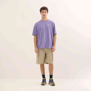 Camiseta Estilo Urbano Oversize Algodón Orgánico Lavanda STREETWEAR T-SHIRT LAVANDA