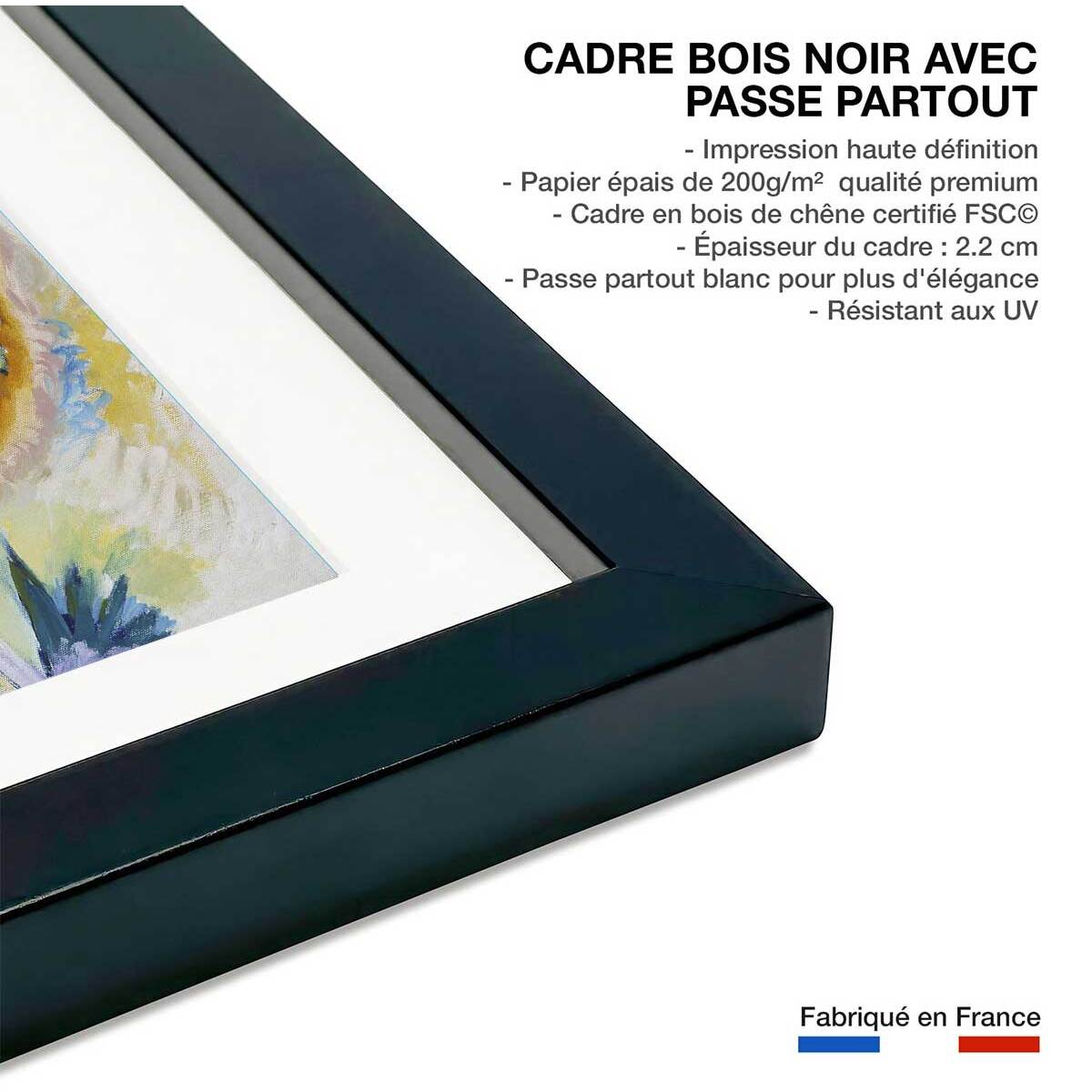 Poster Improvisation Klamm - Wassily Kandinsky Affiche sous cadre noir