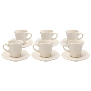 Tasses à espresso Organic crème set de 6 Kare Design
