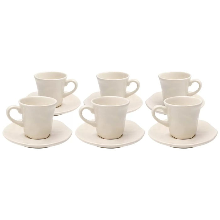 Tasses à espresso Organic crème set de 6 Kare Design