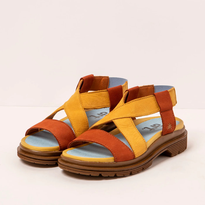 Sandalias 1553 MULTI D.ORANGE-HONEY/ BIRMINGHAM color D.orange-honey