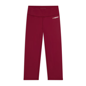 Leggings corsaro vita alta in tessuto tecnico quick dry