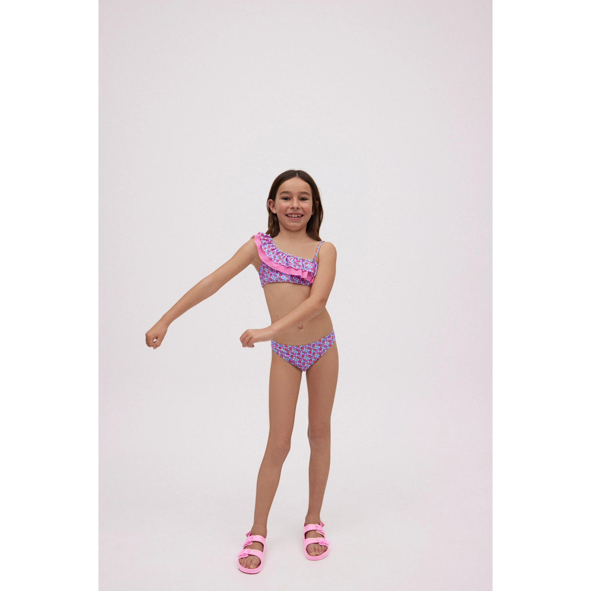 Sandali verdi da bambino con fibbie regolabili