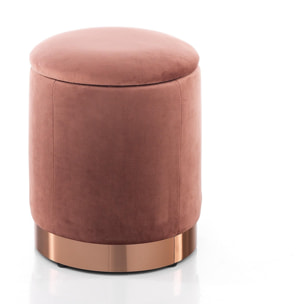 Tomasucci Pouf imbottito contenitore DIDO POWDER PINK multicolore