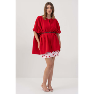 Kocca - Blusa a mantella Donna, Pois, Scollo a v