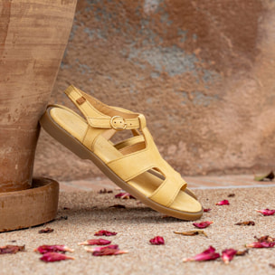 Sandalias N5879 NOBUCK CUERO/ ARENISCA color Cuero