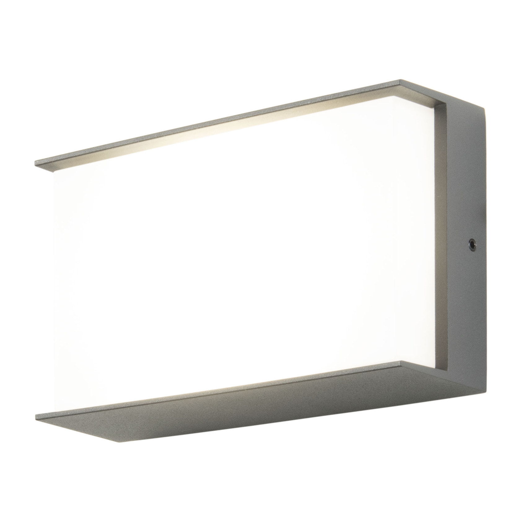 Forlight Block - Aplique de Pared Exterior LED Luz Neutra 4000K Moderno para Terraza y Jardín de Aluminio Gris Antracita