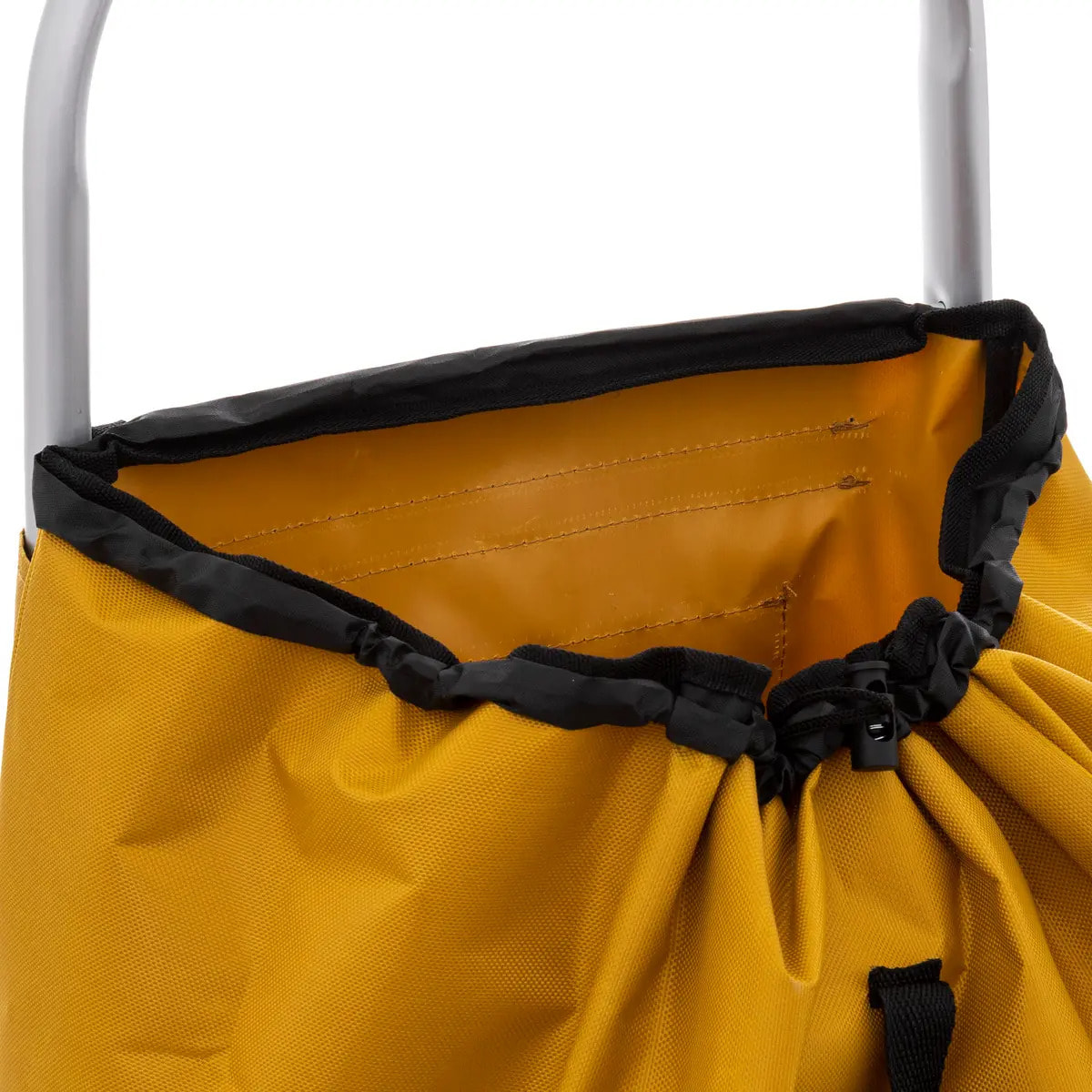 Chariot de course pliable 2 roues "Modern Color" jaune moutarde