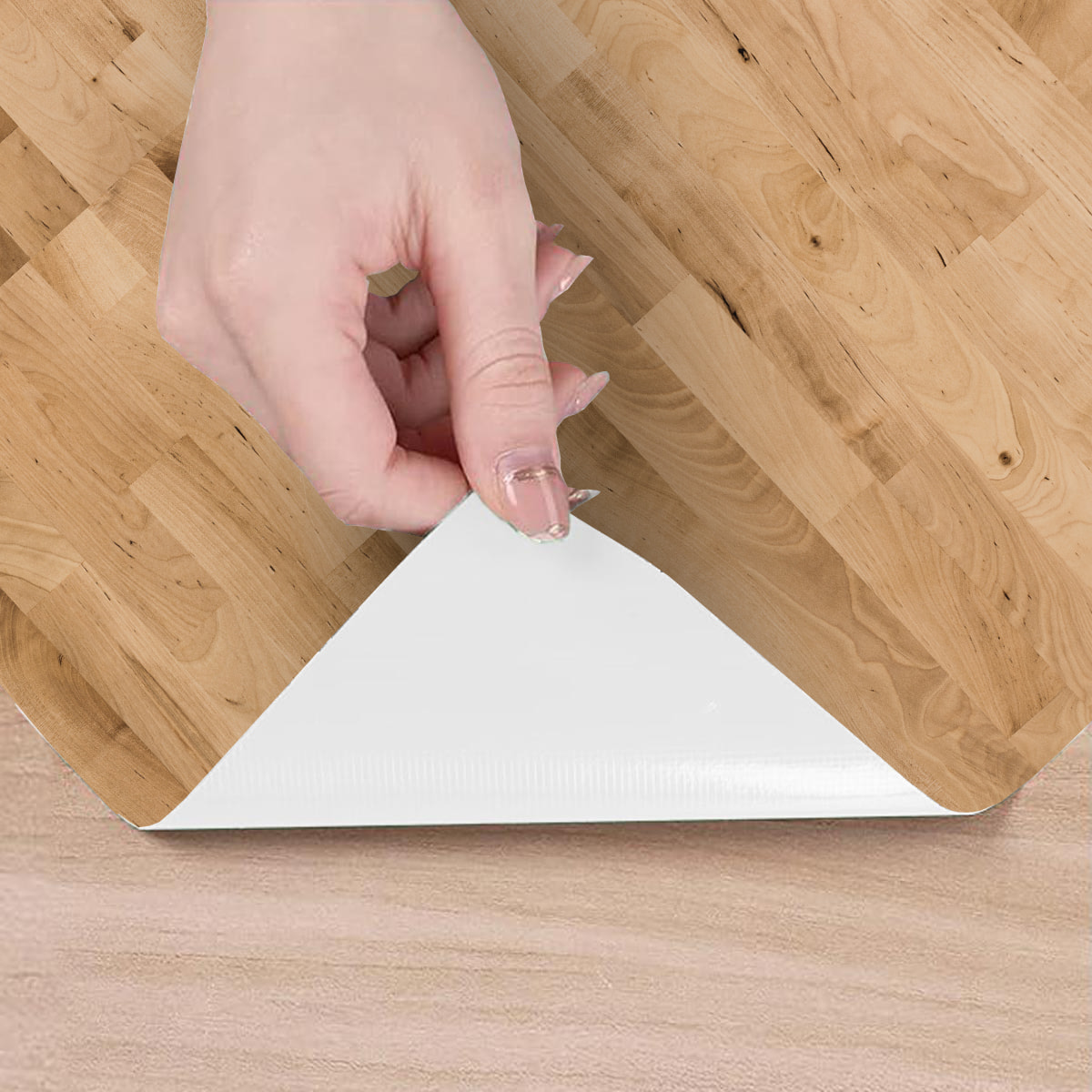 Revêtement sticker sol - PARQUET BOIS DU CANADA - Rouleau adhésif Protection Anti-dérapant