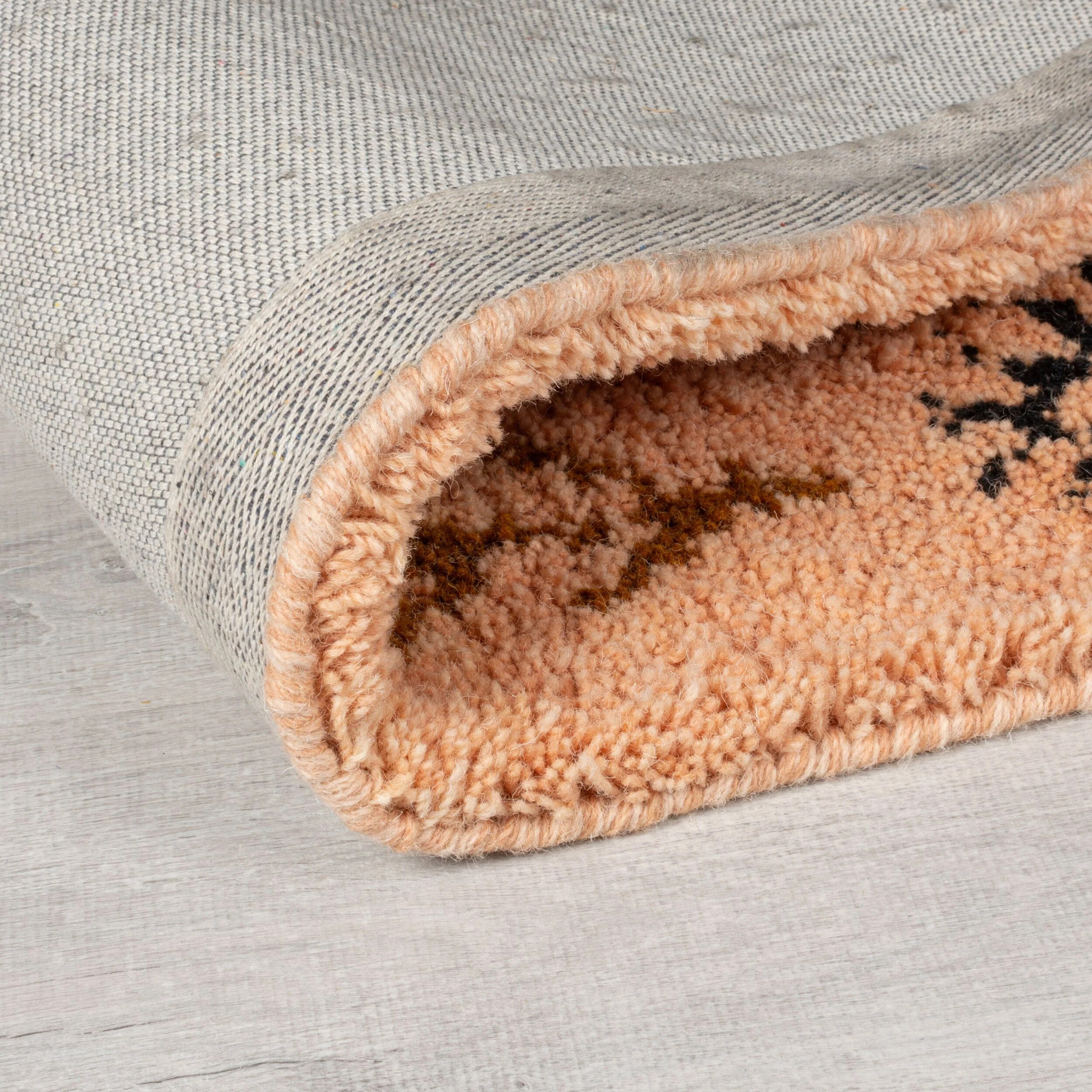 Tapis berbere 100% laine SAHARA Rose