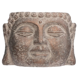 Pot "Bouddha" - ciment - H9 cm