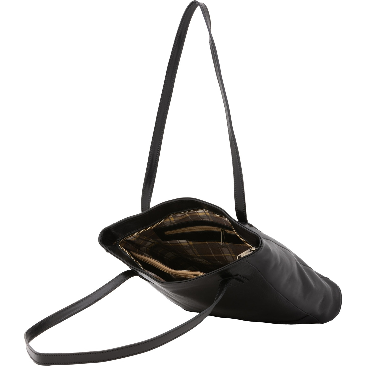 Borsa a spalla da donna - Modello Cressa - Vera pelle - 30.0 x 37.0 x 8.0 cm