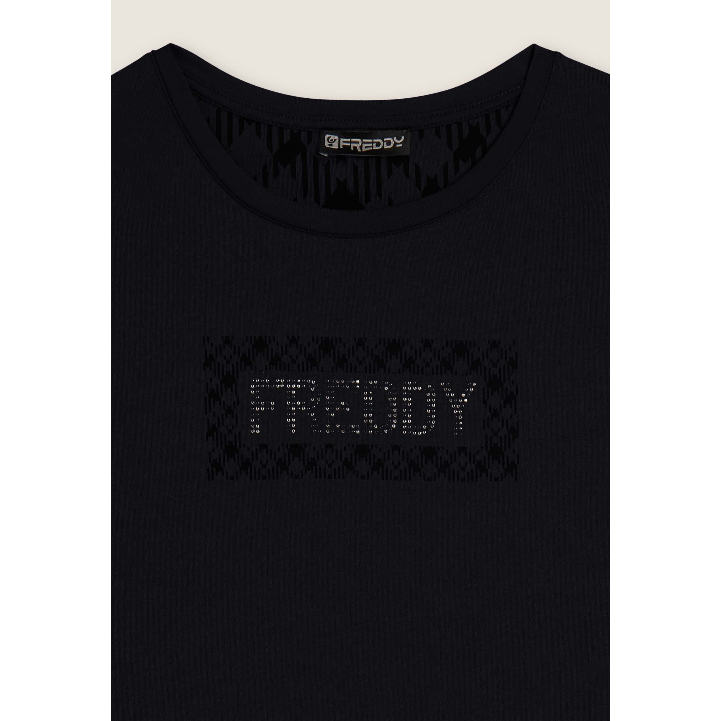 T-shirt con logo e grafica geometrica