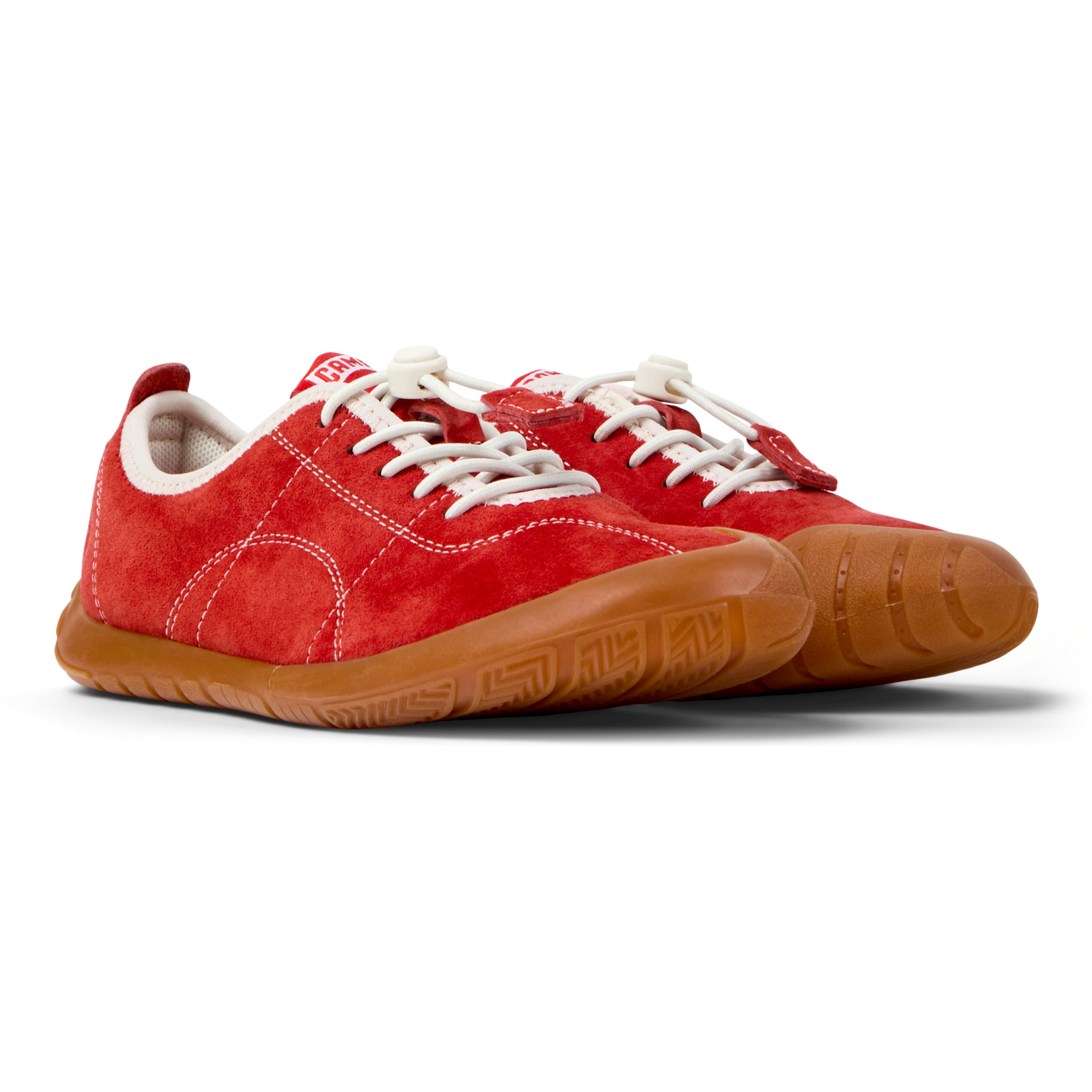 Sneakers - CAMPER Peu Path Kids - Rosso - Pelle nabuk