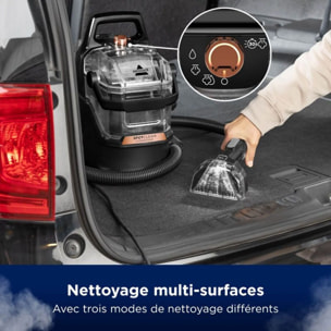Nettoyeur détacheur BISSELL SpotClean Hydrosteam Pro B3700N, mode vapeur, 4 roues multidirectionnelles