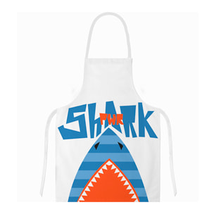 Grembiule regolabile design squalo 40x48 cm.