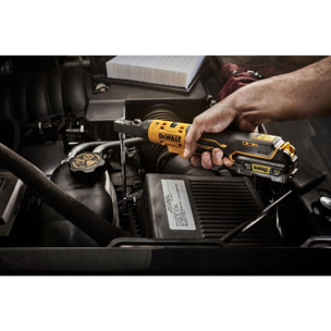 Clé à cliquet DEWALT XR 12V Brushless - Batteries 2 x 3.0Ah - Têtes interchangeables 1/4', 3/8' et porte-embout hexagonal 1/4' - DCF500L2G-QW