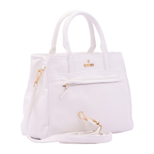 Borsa a mano da donna - Modello False - Ecopelle - 30.0 x 22.0 x 10.0 cm