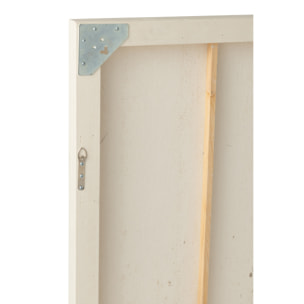 J-Line Tableau Plâtre - bois - blanc/vert clair