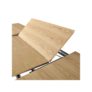 Table extensible L. 200/300 cm plateau placage bois de frêne - ISEO