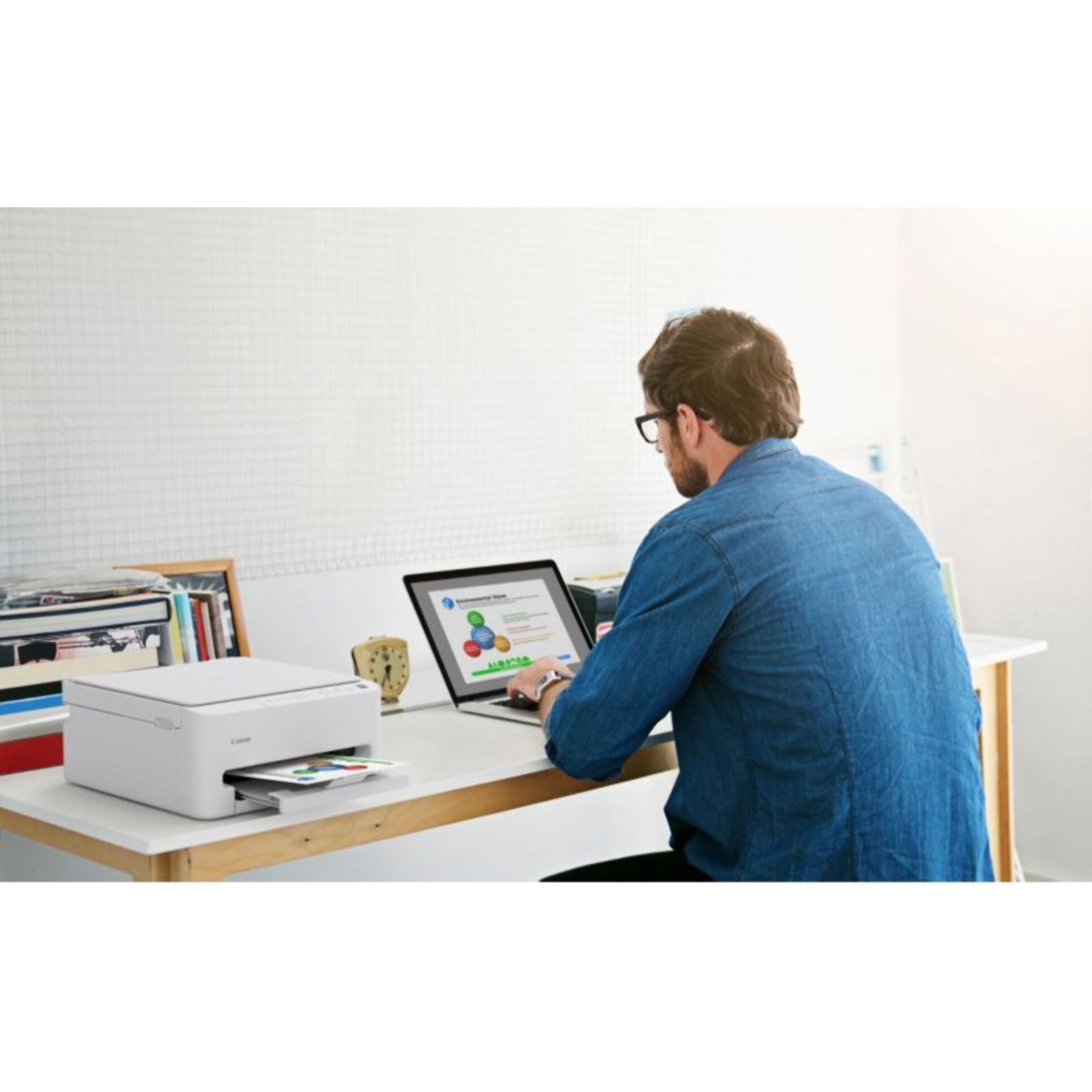 Imprimante jet d'encre CANON PIXMA TS4150i WH