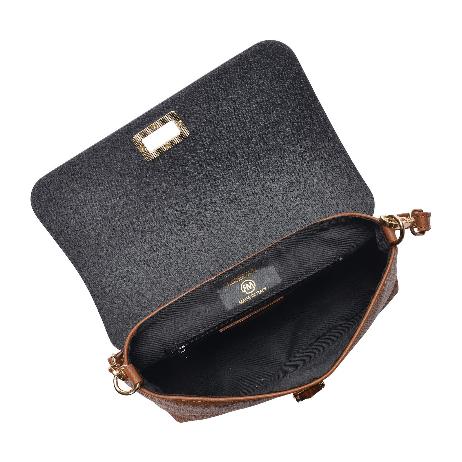 Borsa a tracolla Anna Luchini Cammello