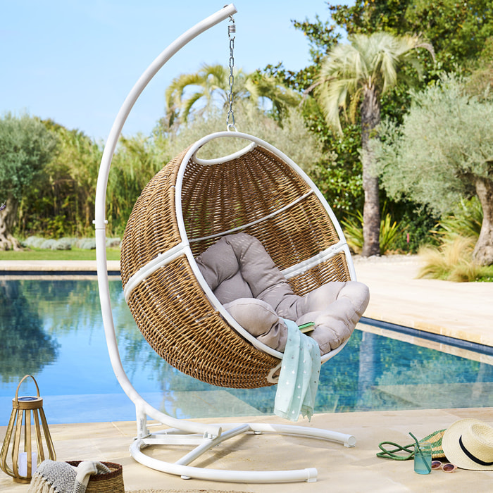 Pied pour chaise suspendue "Panao" blanc