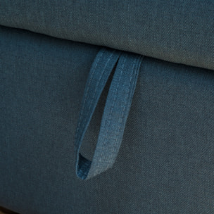 Canapé d'angle convertible CLARK 3 places bleu