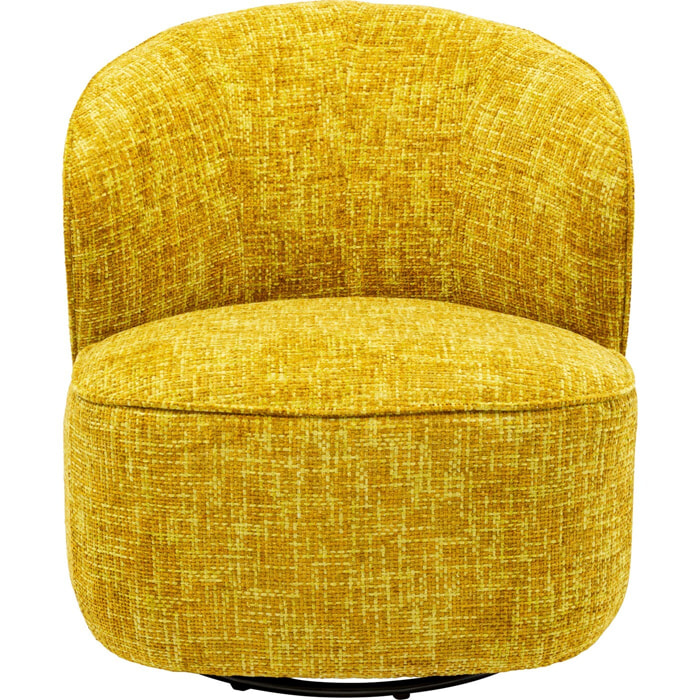 Fauteuil pivotant Ellie jaune Kare Design