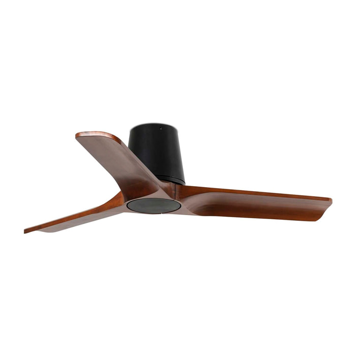HEYWOOD TUB S Ventilatore a soffitto nero/noce