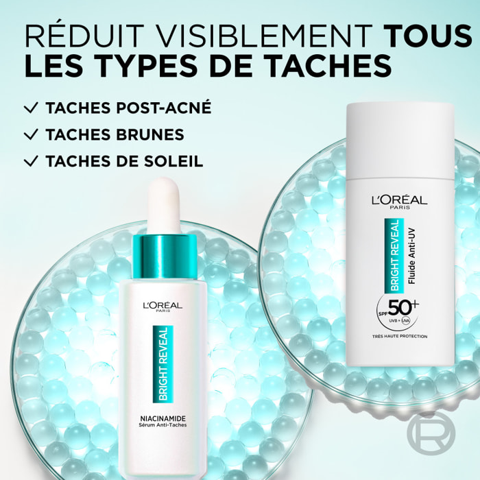 L'Oréal Paris Bright Reveal Fluide Anti-UV SPF50+ Anti-Taches Niacinamide 50ml