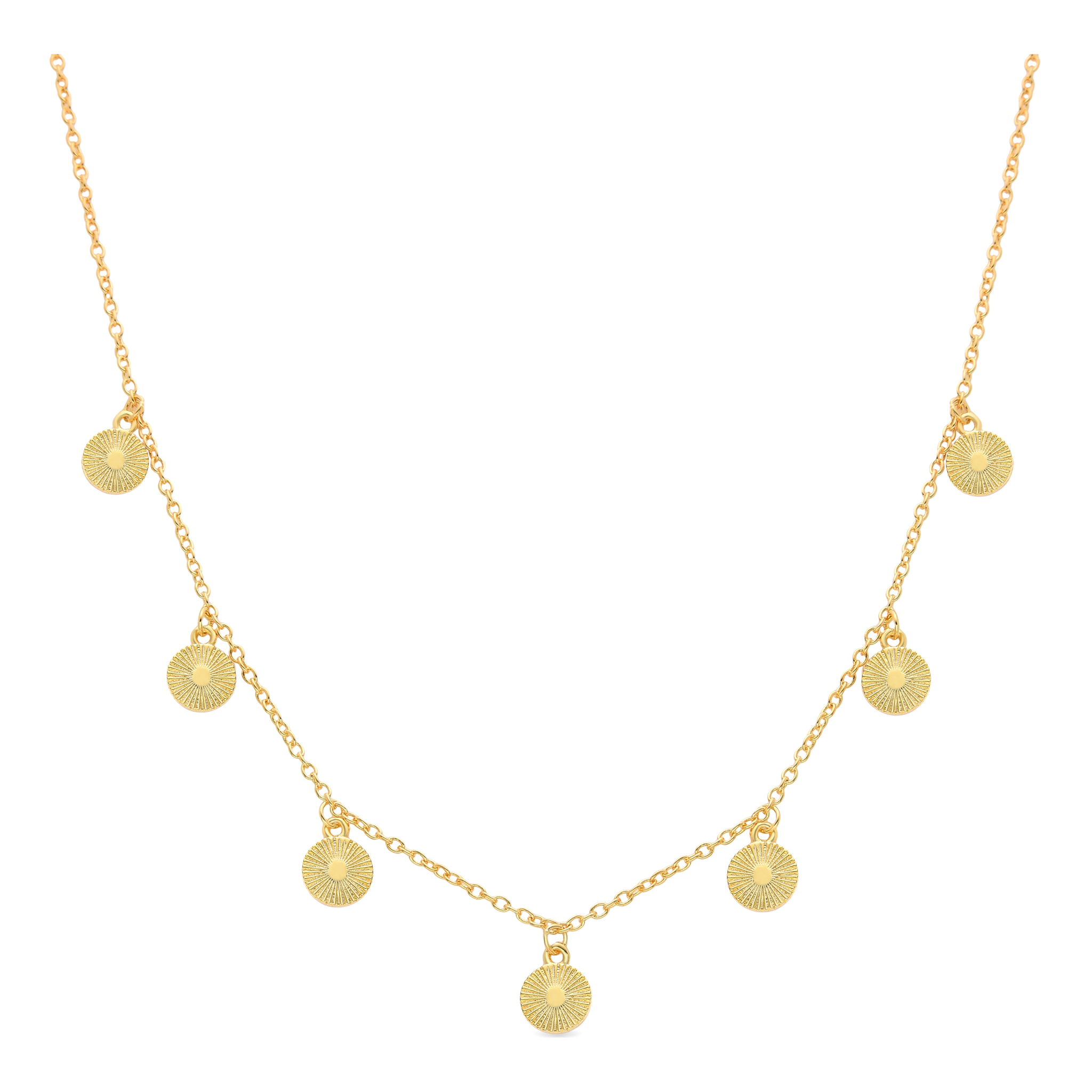 Collar acabado en oro amarillo de 18K