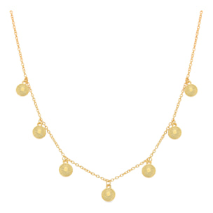Collar acabado en oro amarillo de 18K