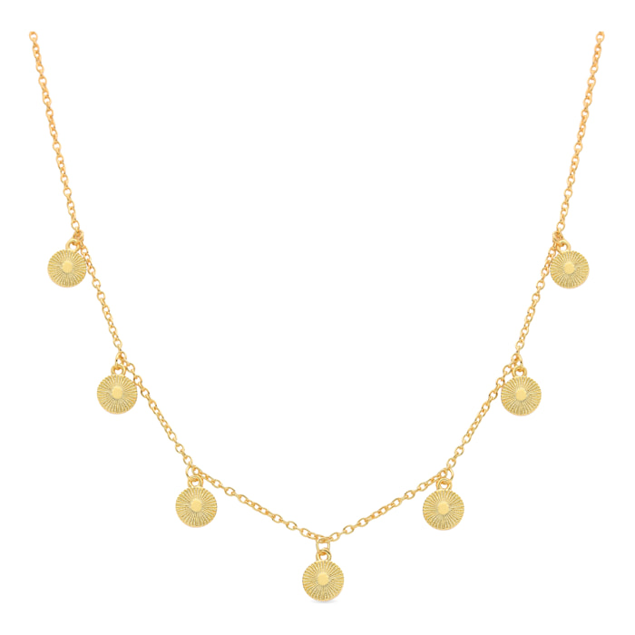 Collar acabado en oro amarillo de 18K