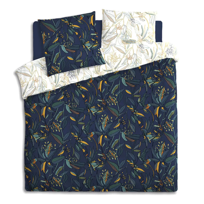 Parure de lit imprimée Kepas - percale - 240x220 cm