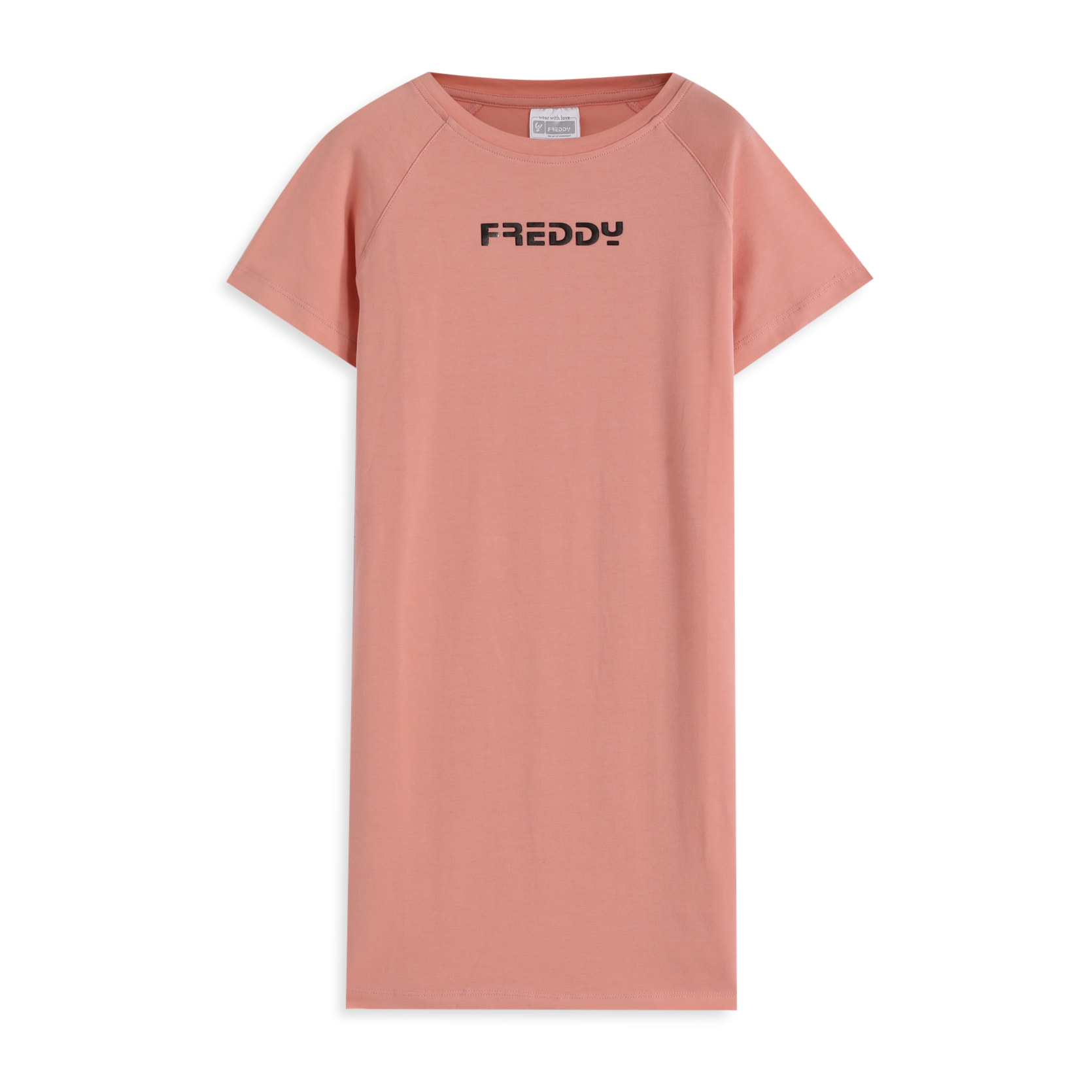 Vestitino bambina maniche corte in cotone stretch