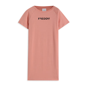 Vestitino bambina maniche corte in cotone stretch